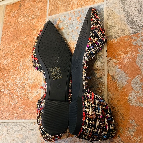 💕NWOB! Gorgeous & Colorful Plaid D’Orsay Style Wool Flats! - Picture 10 of 13